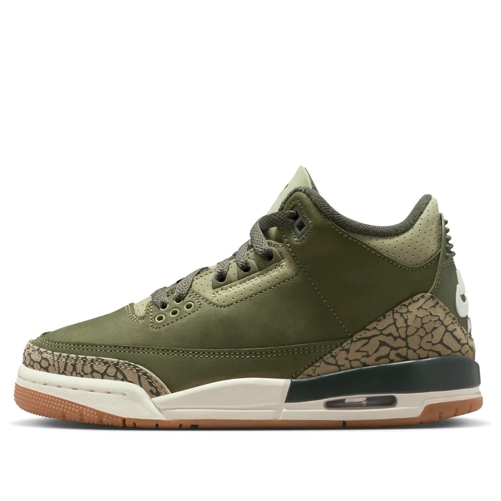 5.5Y / 7W - [NEW] Men's Air Jordan 3 Retro (GS) Shoes 'Medium Olive' DM0967-202